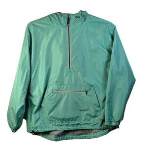 Lauren James Women's Large Aqua 1/2 Zip Pullover